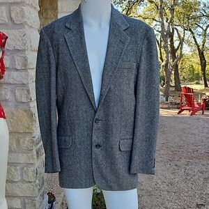 Britches Great Outdoors 100% Wool Herringbone Blazer Jacket 40